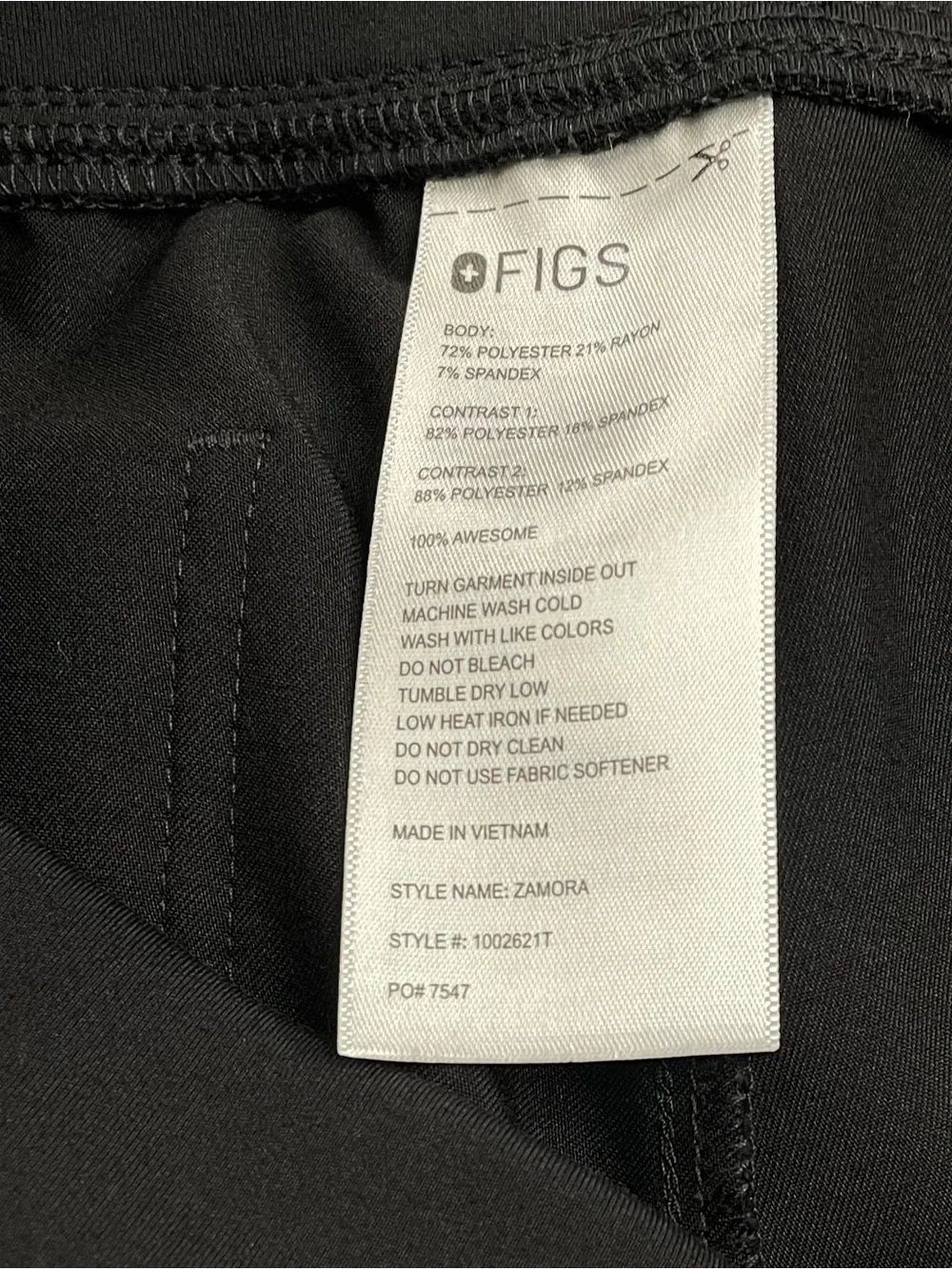 Figs‎ Black Joggers scrub Pants - S/T Medical Staff